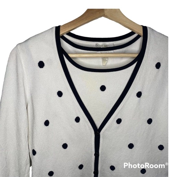 Escada Polka Dot Cardigan 2 Piece Set. US 6 - Picture 2 of 10